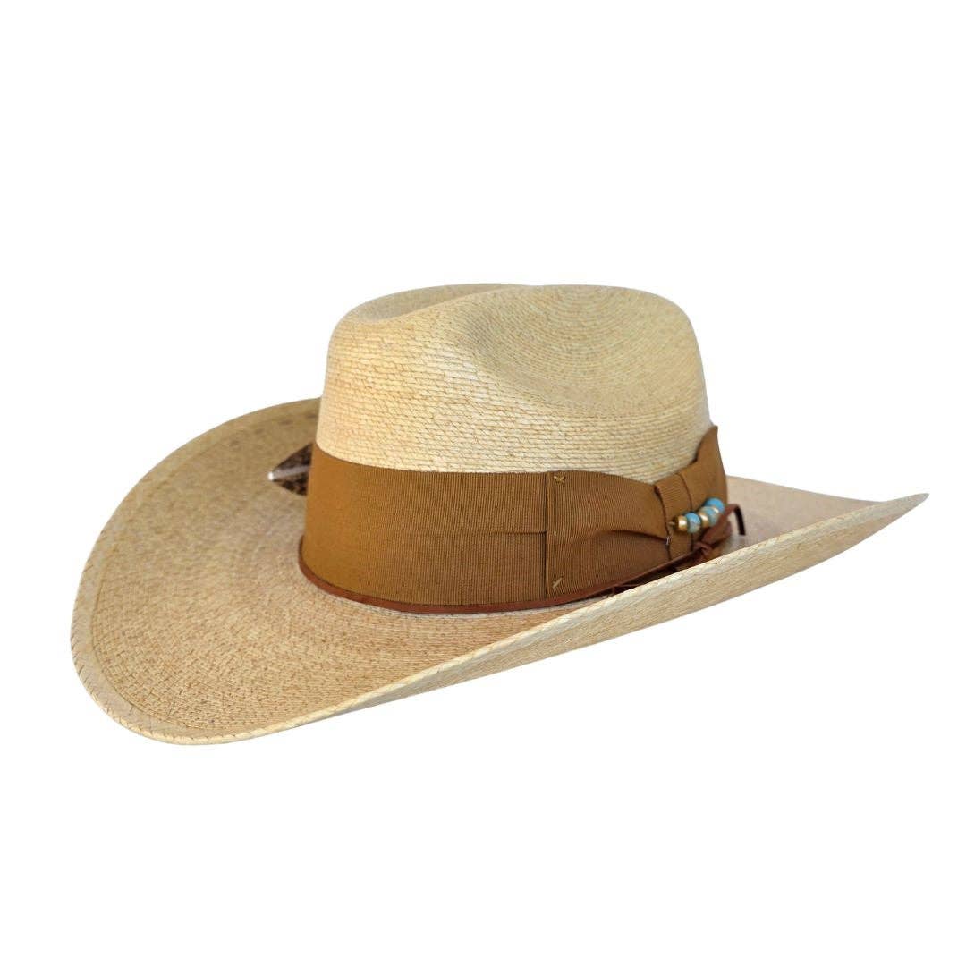 Haven Straw Cowboy Crown Hat - Tan - Luxe EQ