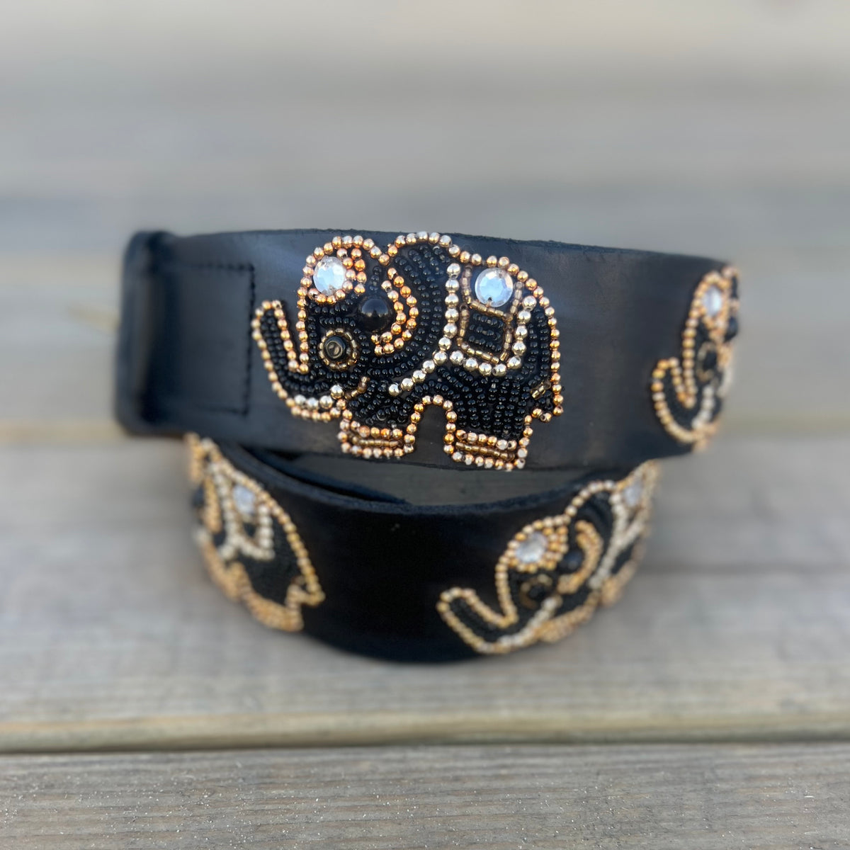 Zinj Designs Lucky Animals Luxe Wide Beaded Belt - Luxe EQ