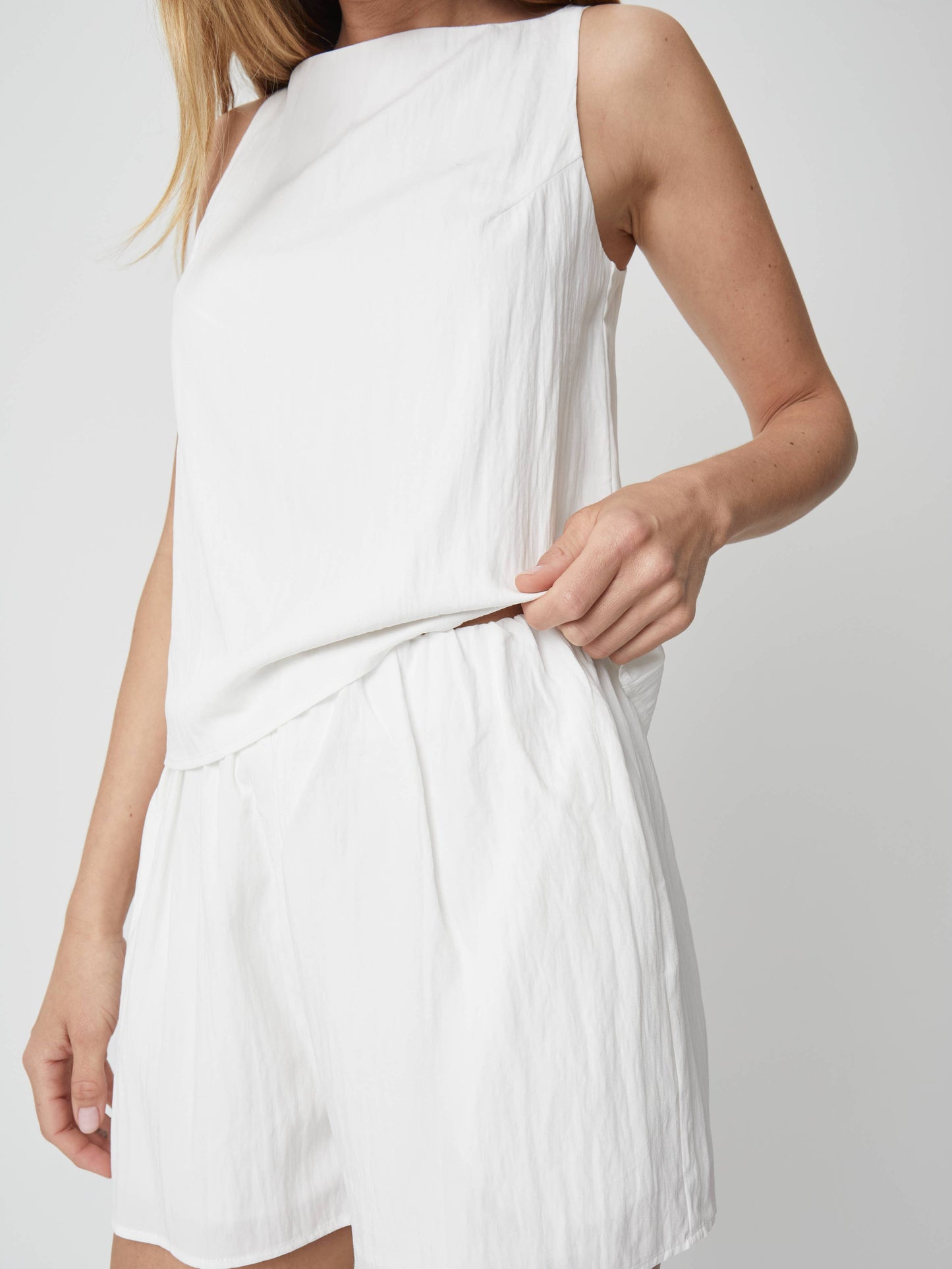 The Piper Shorts | Shirred Waist Mini Shorts - Luxe EQ