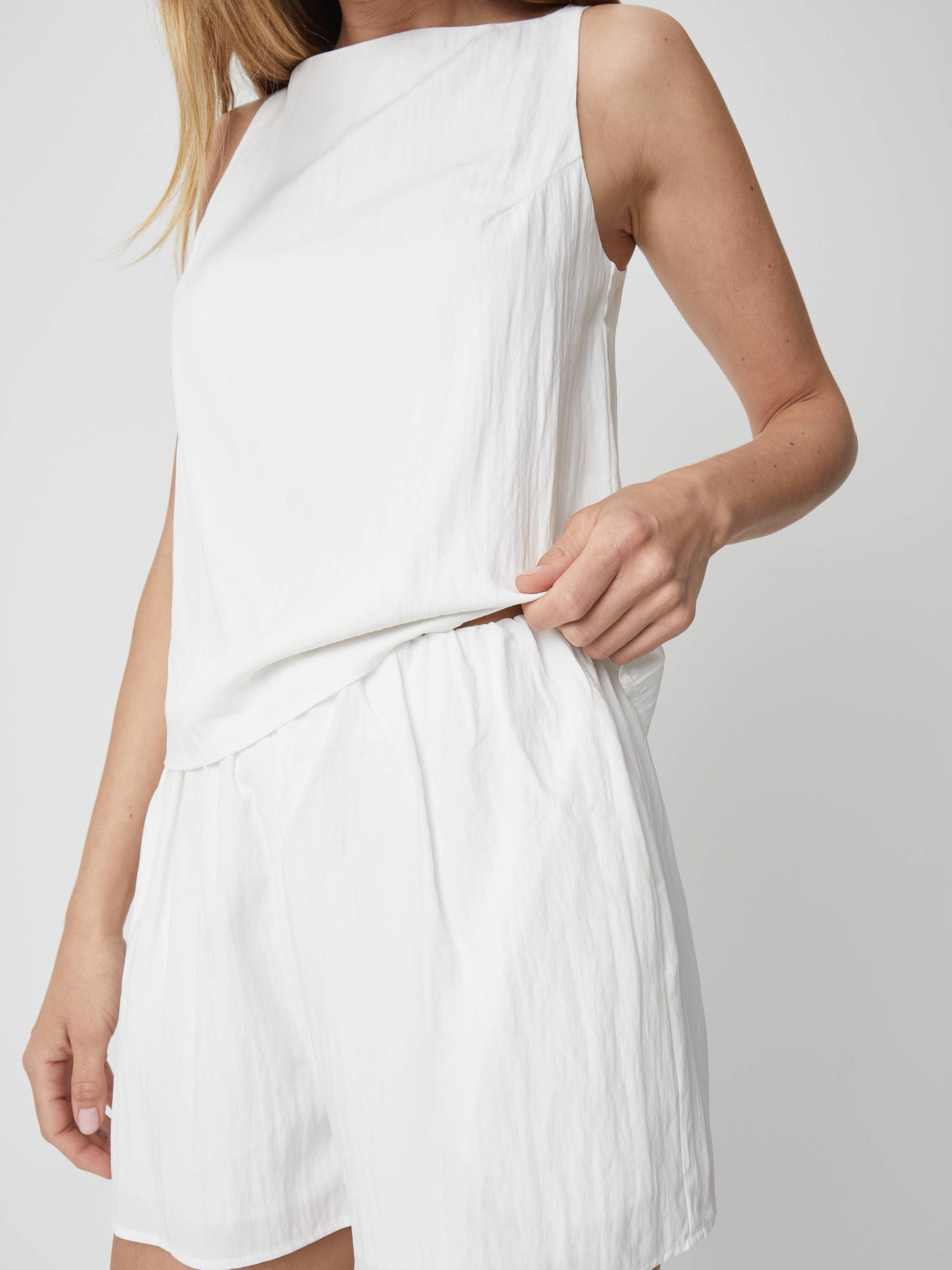 The Piper Shorts | Shirred Waist Mini Shorts - Luxe EQ