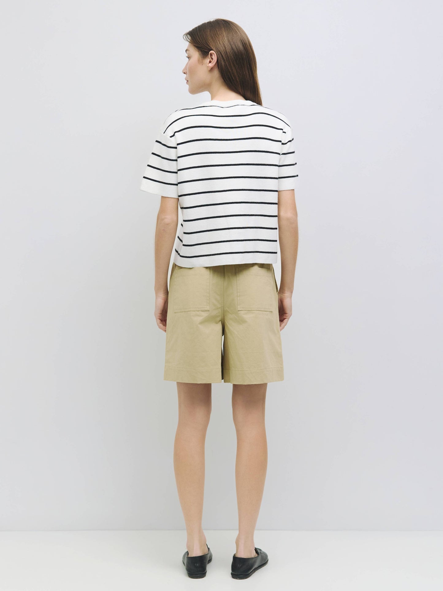 The Sade Top | Striped Boxy T-Shirt - Luxe EQ