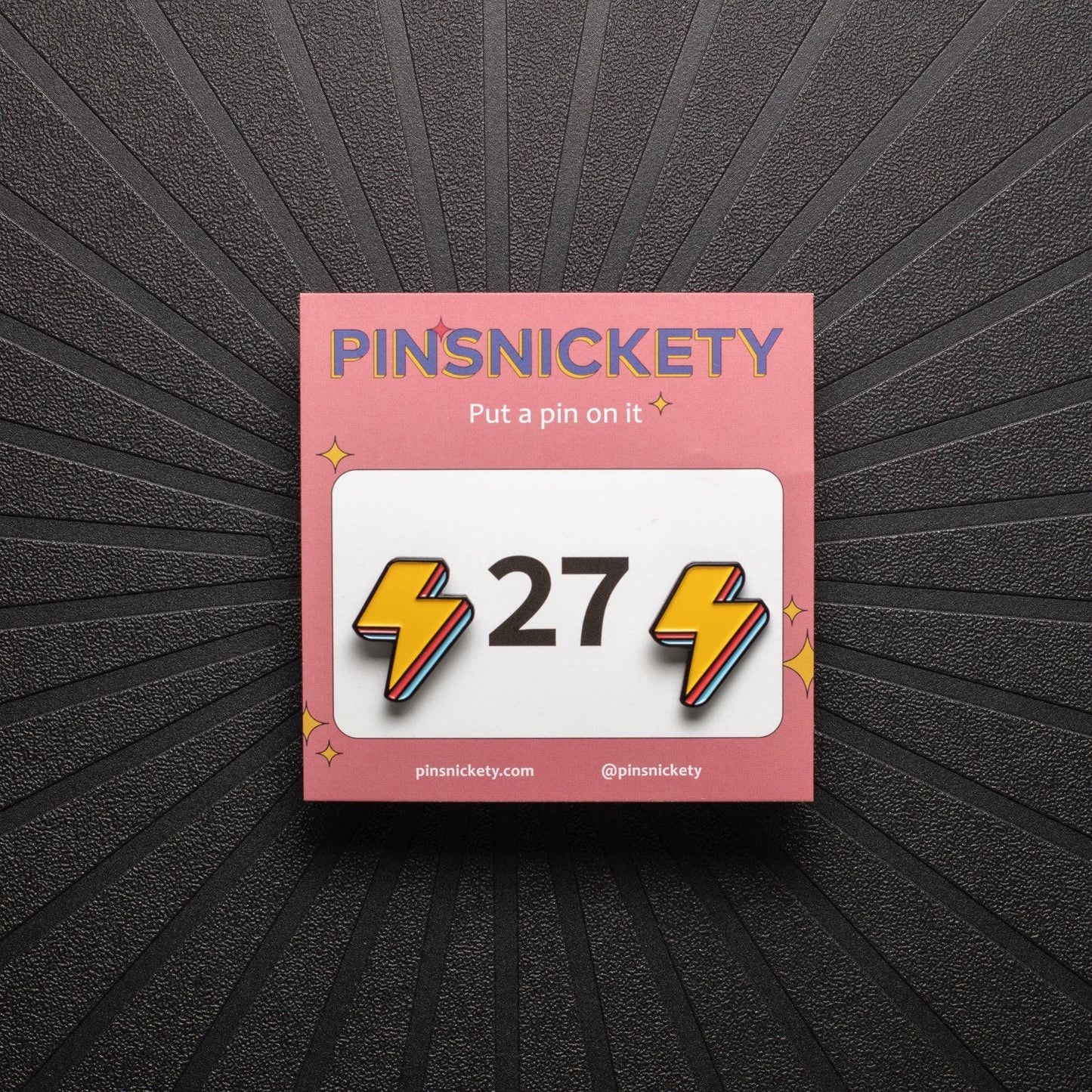 Lightning Bolt Pins: Electric Yellow - Luxe EQ