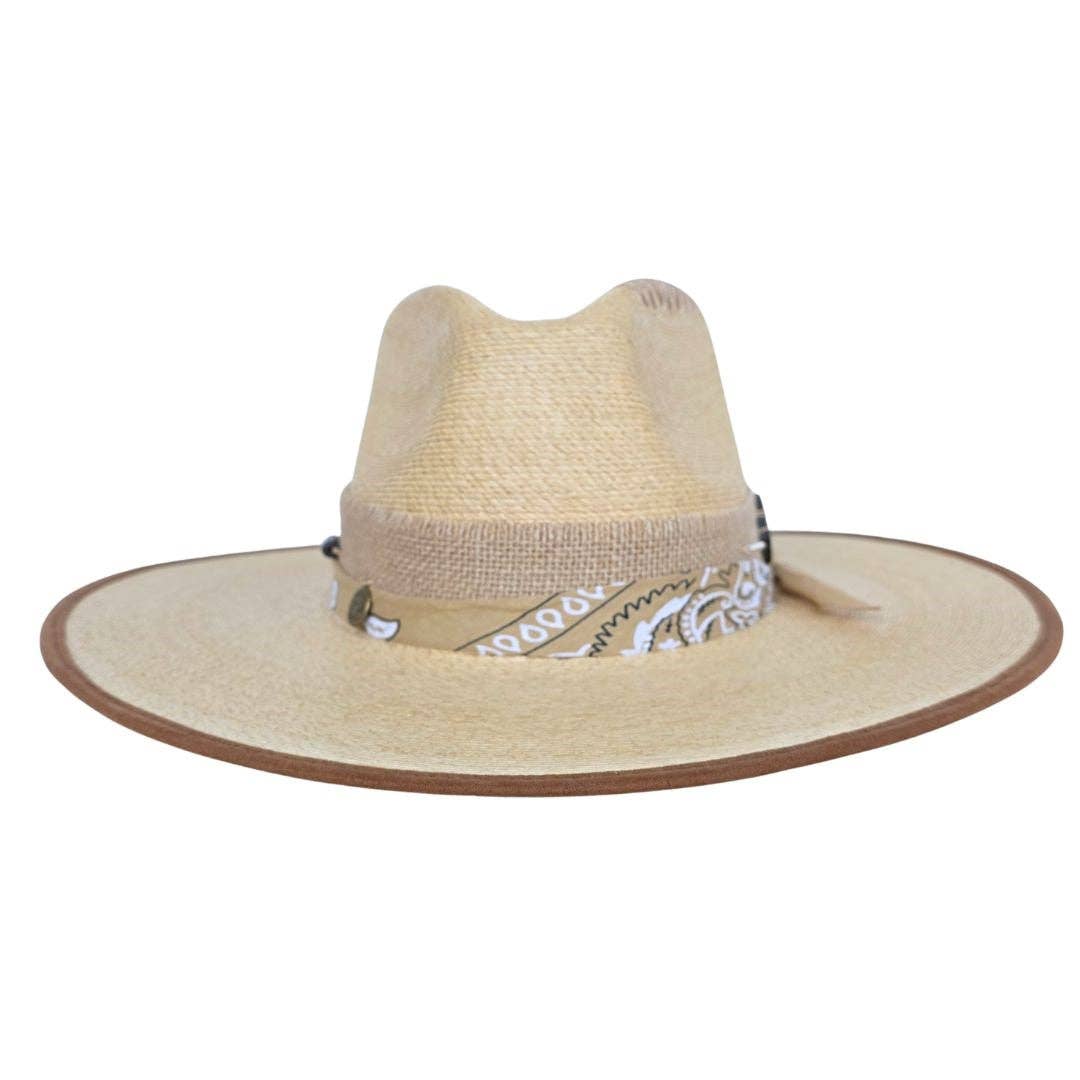 Steve  Straw Western Crown Hat