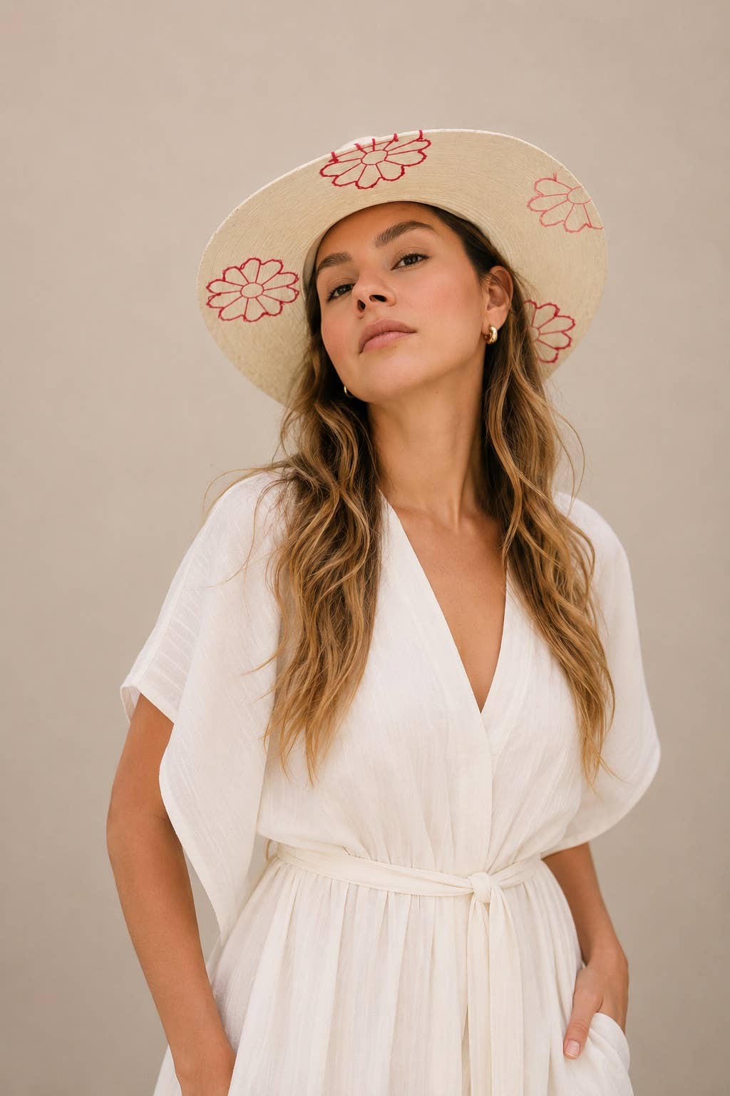 Sevasti Straw Indiana Crown Hat - Luxe EQ