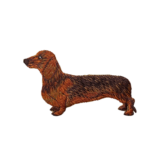 Dachshund Dog - Full Body, Pets, Embroidered, Iron on Patch - Luxe EQ
