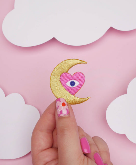 Adored Moon Iron-On Patch