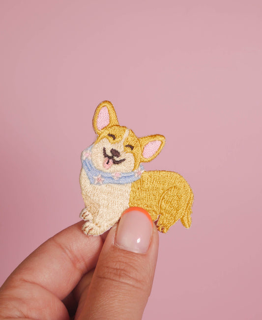 Iron-On Patch Corgi