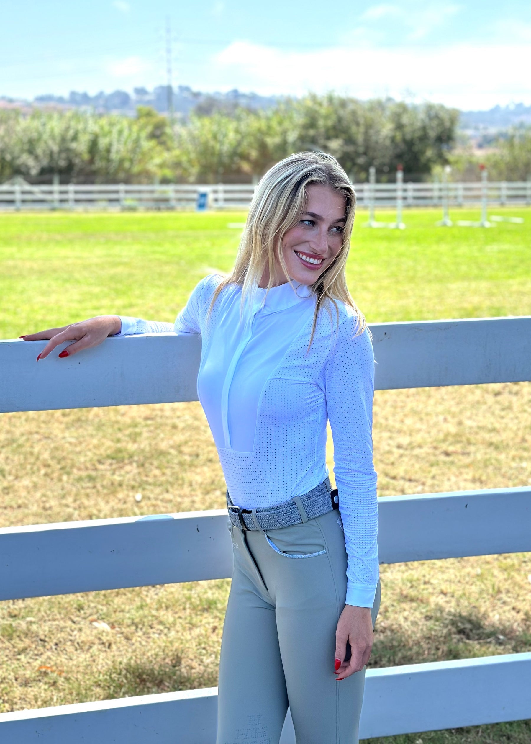 Harcour Coco L/S Competition Polo Shirt - Luxe EQ