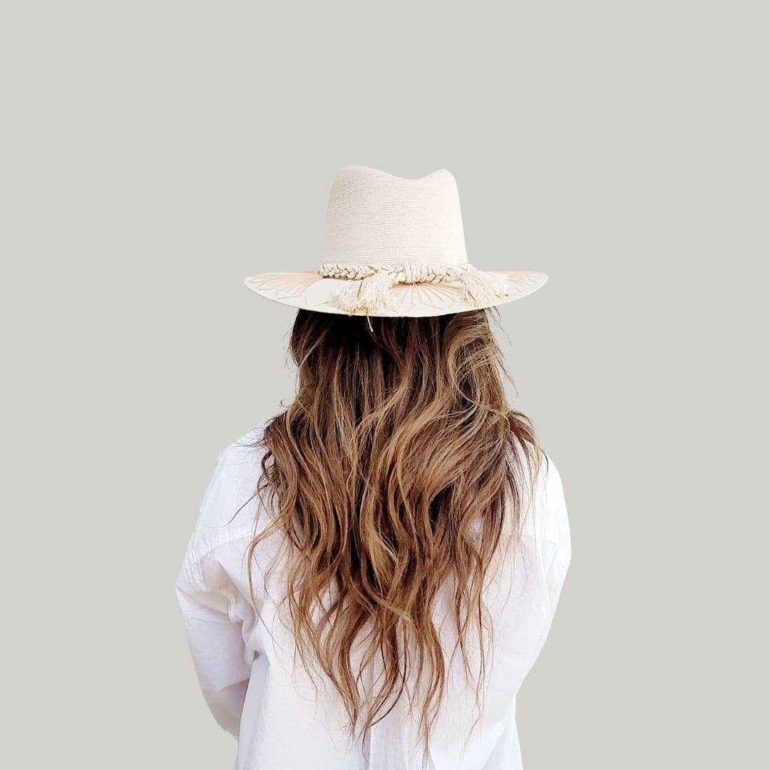 The Eye Straw Indiana Crown Hat - Luxe EQ