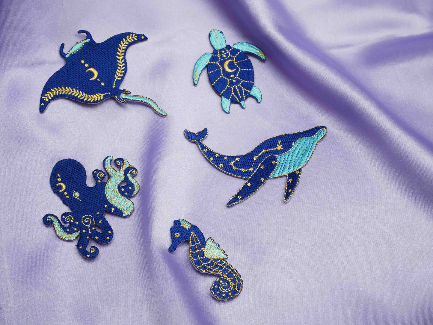 Iron-On Seahorse Patch