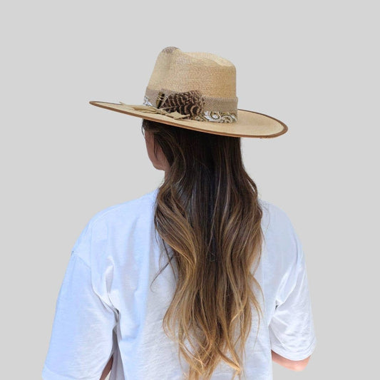 Steve  Straw Western Crown Hat - Luxe EQ