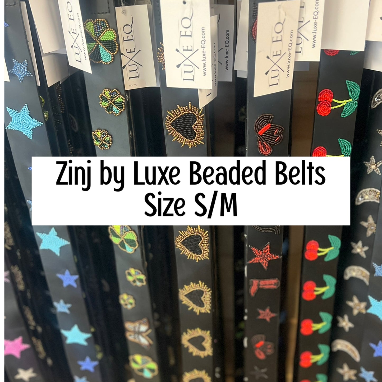 Zinj By Luxe EQ Size Small/Medium Beaded Belts A-M