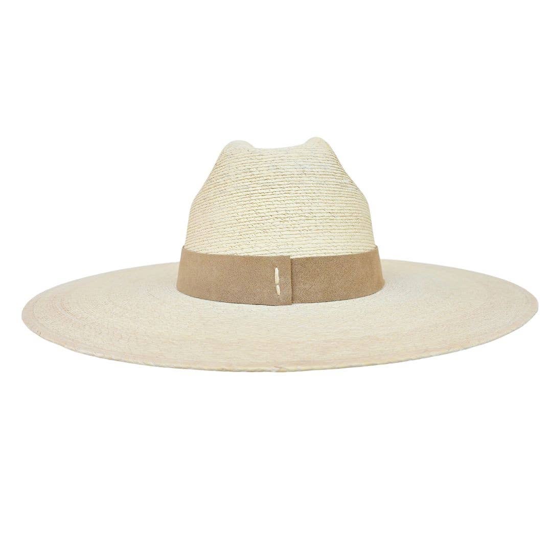 Atrani Straw Truman Crown Hat - Beige