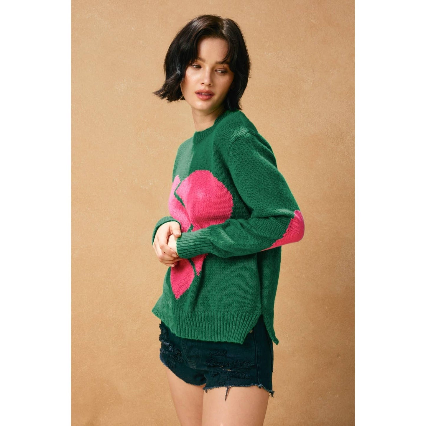 Broken Heart Relaxed Sweater - Luxe EQ