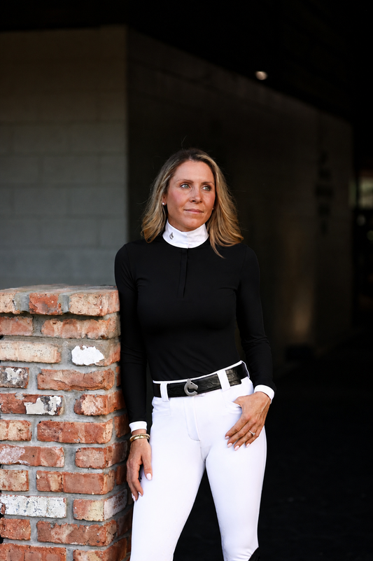 Bella Show Shirt | Black - Luxe EQ