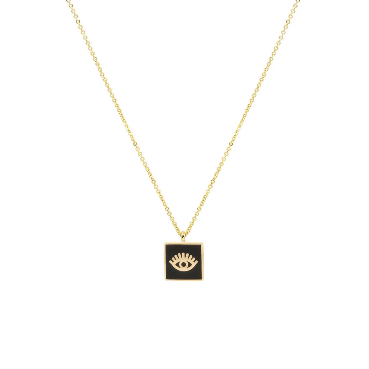 Atelier Petites Pierres Black Lucky evil eye Necklace - Luxe EQ