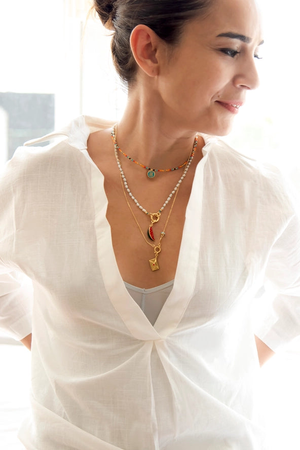 Atelier Petites Pierres Love Letter Necklace - Luxe EQ