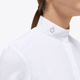 Cavallaria Toscana Women's Mini Orbit Flock Printed Jersey S/S Competition Shirt