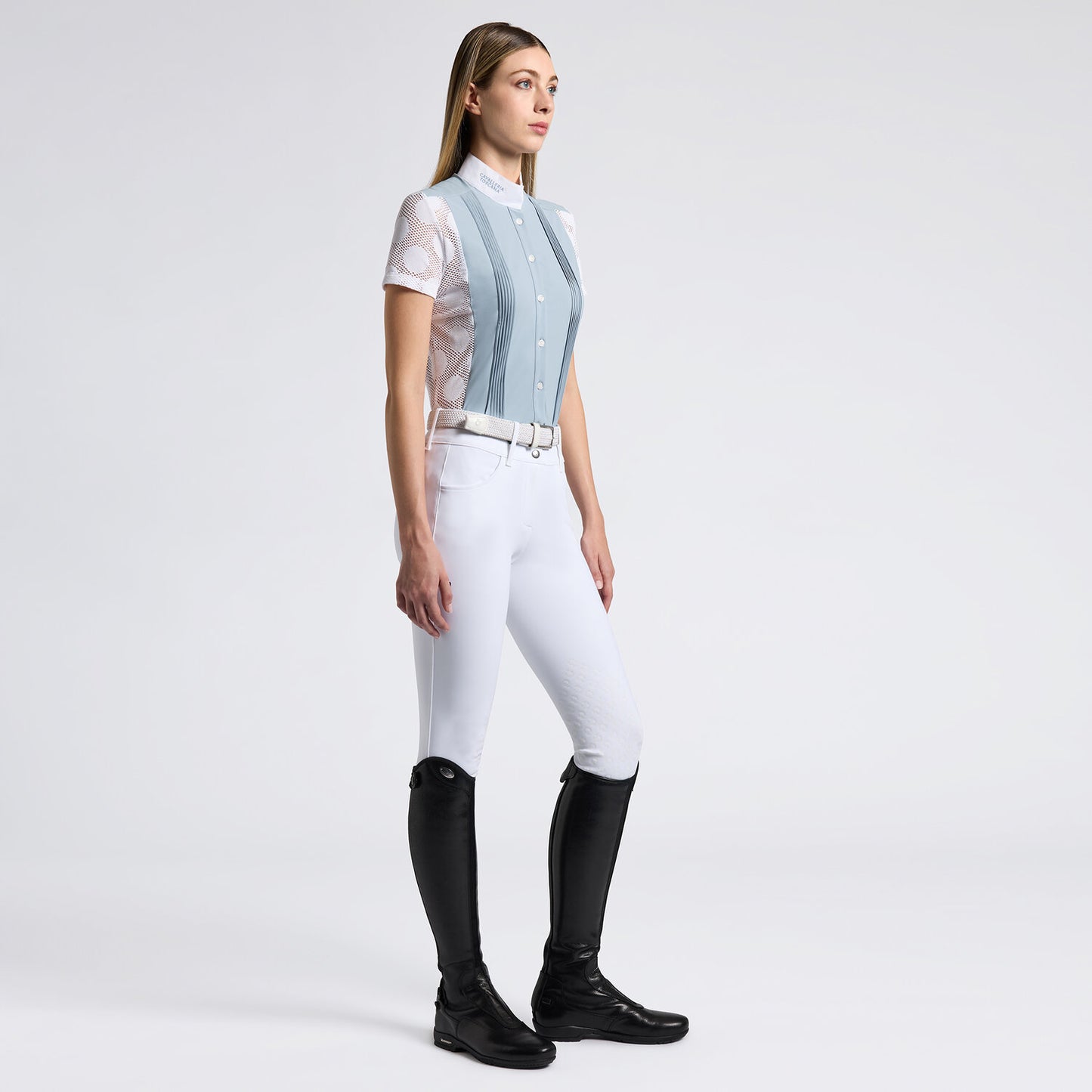 Cavalleria Toscana CAD272 Women's Technical Jaquard & Jersey w/ Buttons