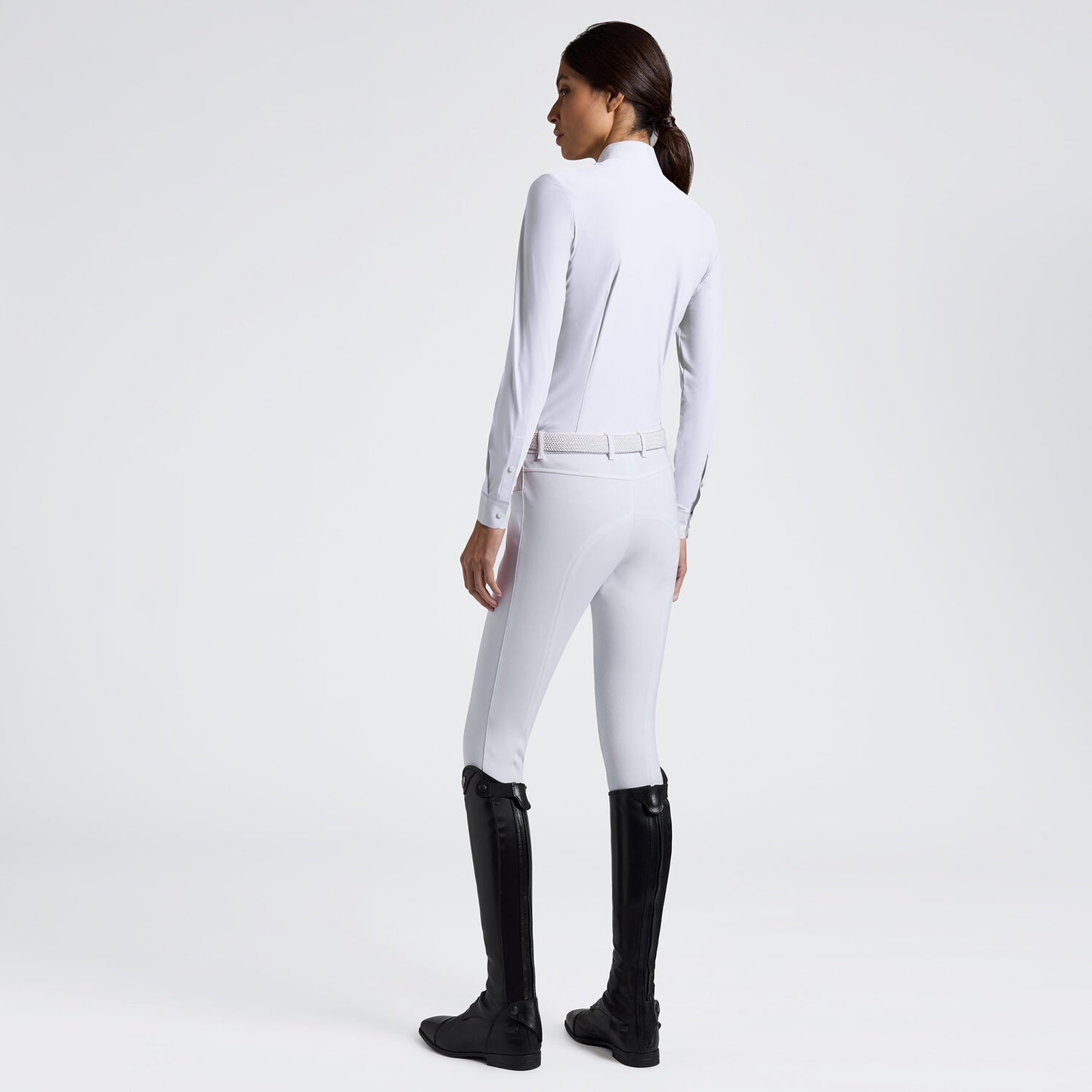 Cavalleria Toscana CAD281_JE233 WOMEN’S LONG SLEEVE BIB COMPETITION SHIRT WITH HEAT-SEALED DETAILS