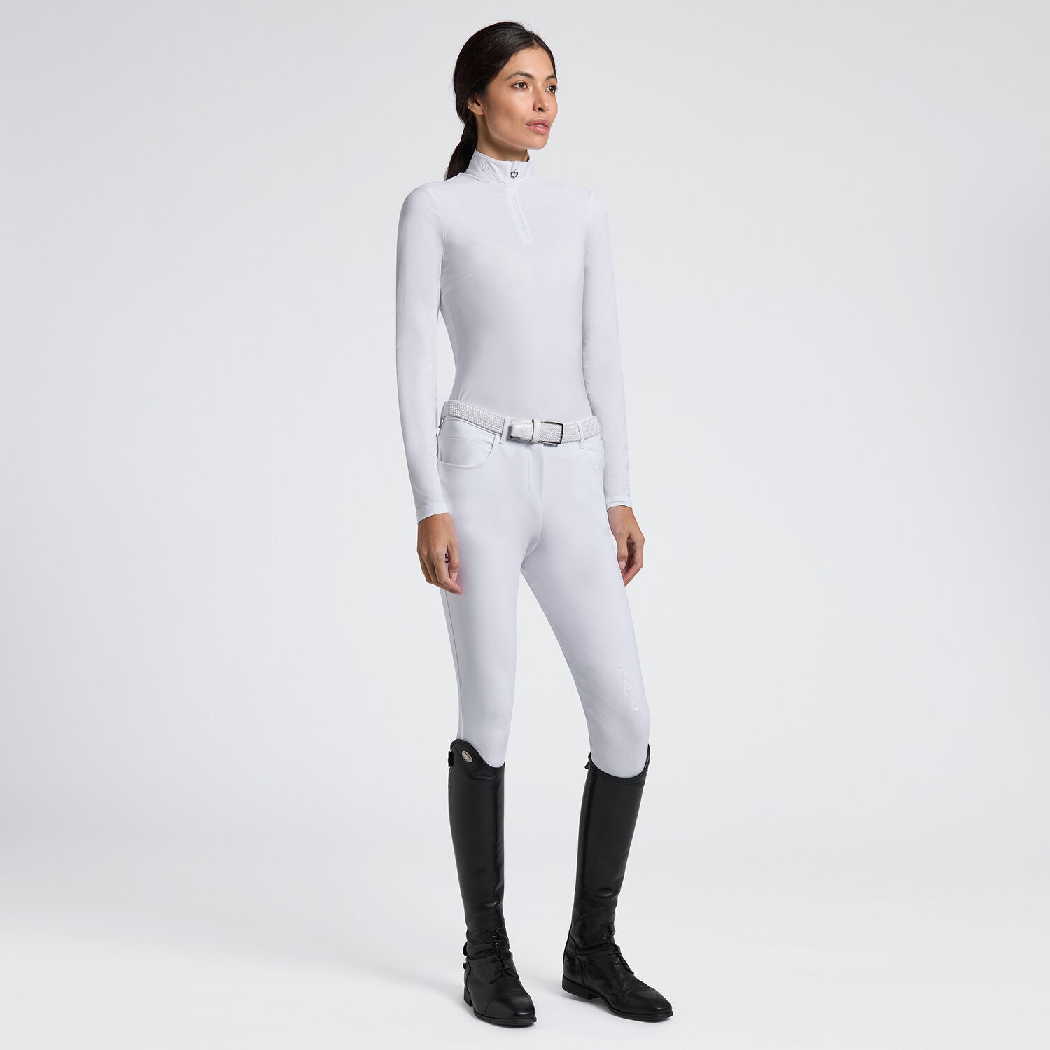 CAVALLERIA TOSCANA CAD283 JERSEY L/S SHIRT WITH JACQUARD INSERT - Luxe EQ