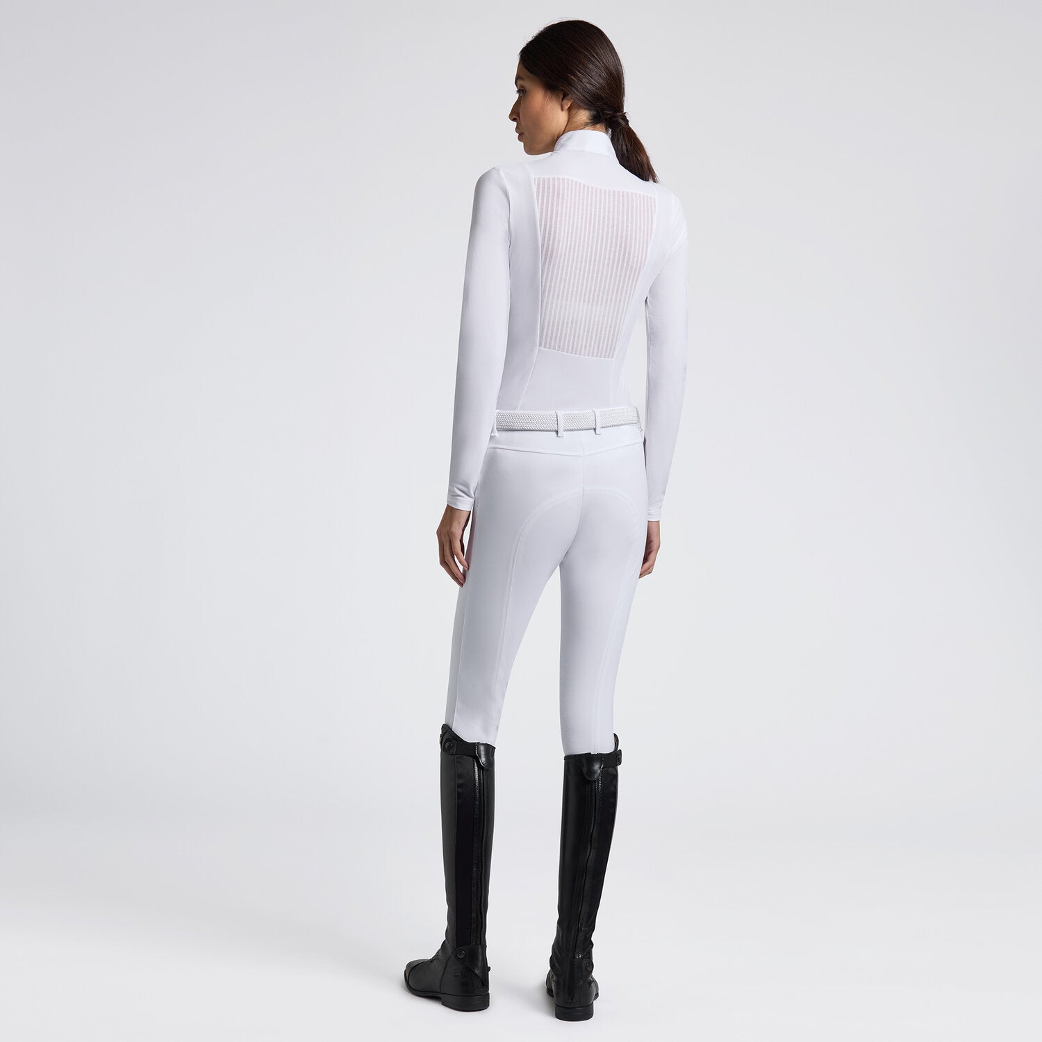CAVALLERIA TOSCANA CAD283 JERSEY L/S SHIRT WITH JACQUARD INSERT - Luxe EQ