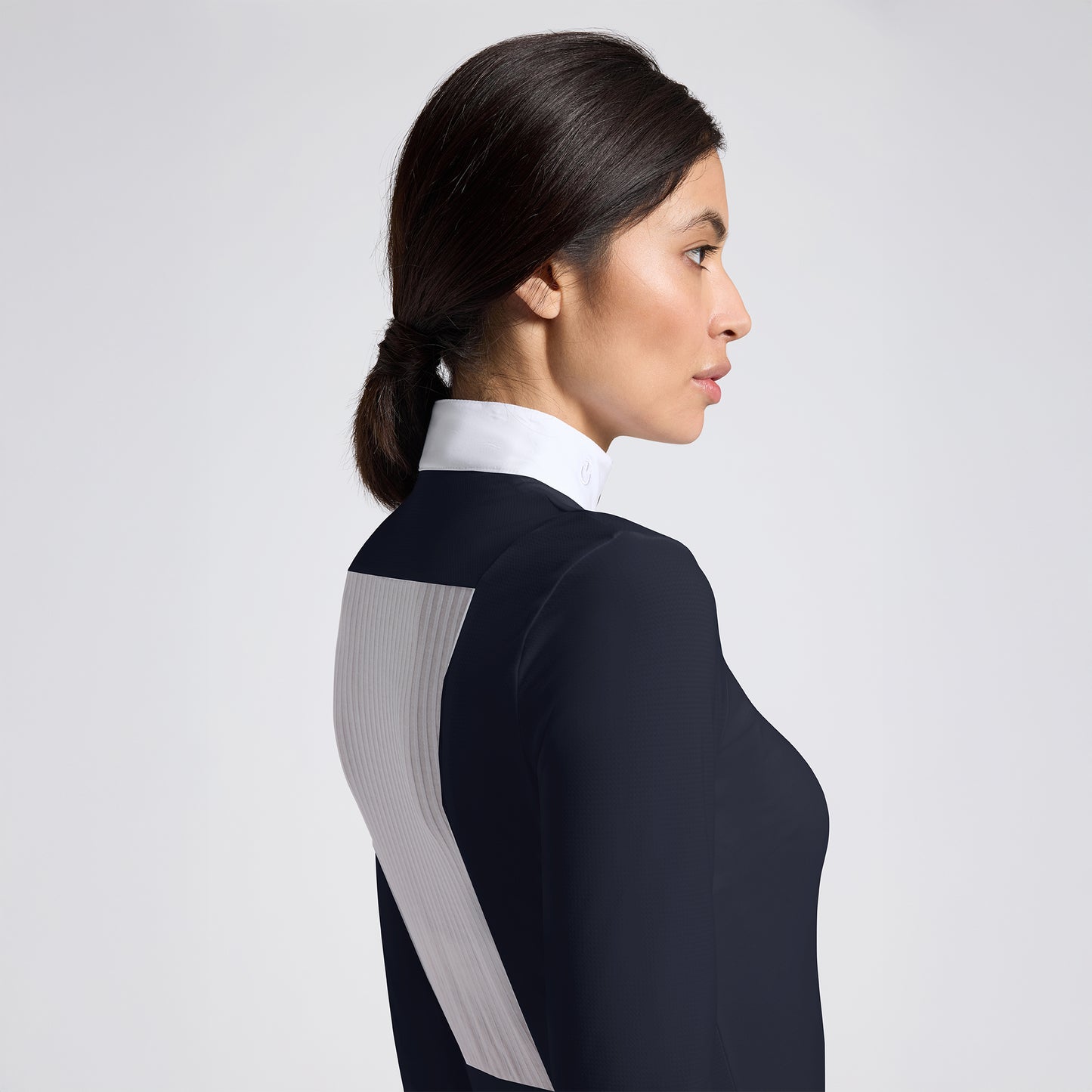 CAVALLERIA TOSCANA CAD283 JERSEY L/S SHIRT WITH JACQUARD INSERT - Luxe EQ
