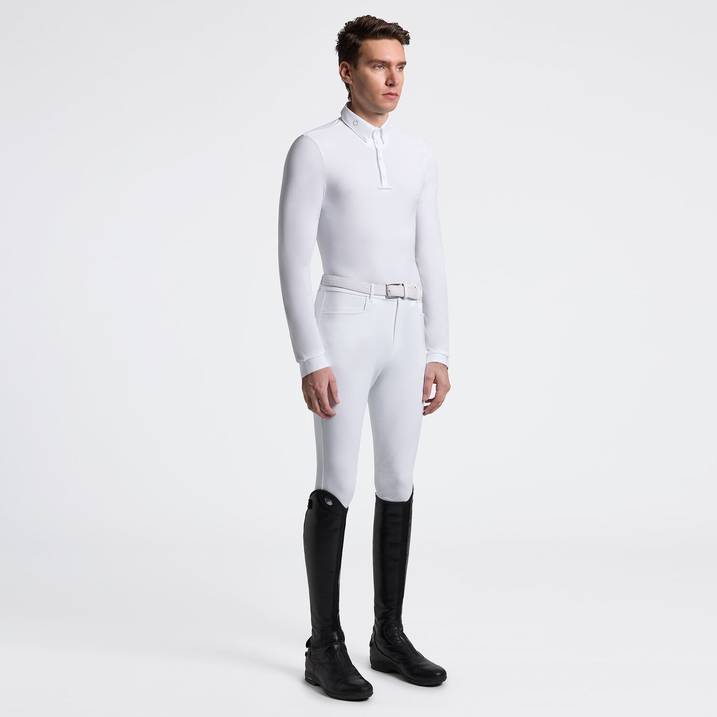 Cavalleria Toscana CAU257 MEN'S LONG SLEEVE COMPETITION SHIRT - Luxe EQ