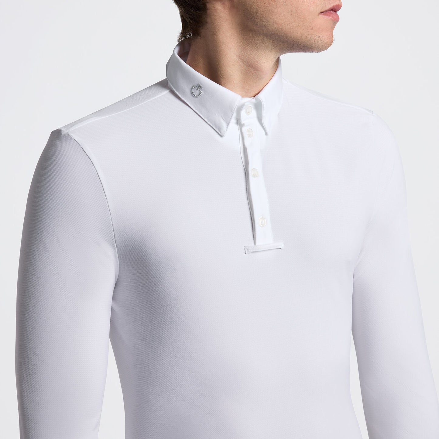 Cavalleria Toscana CAU257 MEN'S LONG SLEEVE COMPETITION SHIRT - Luxe EQ