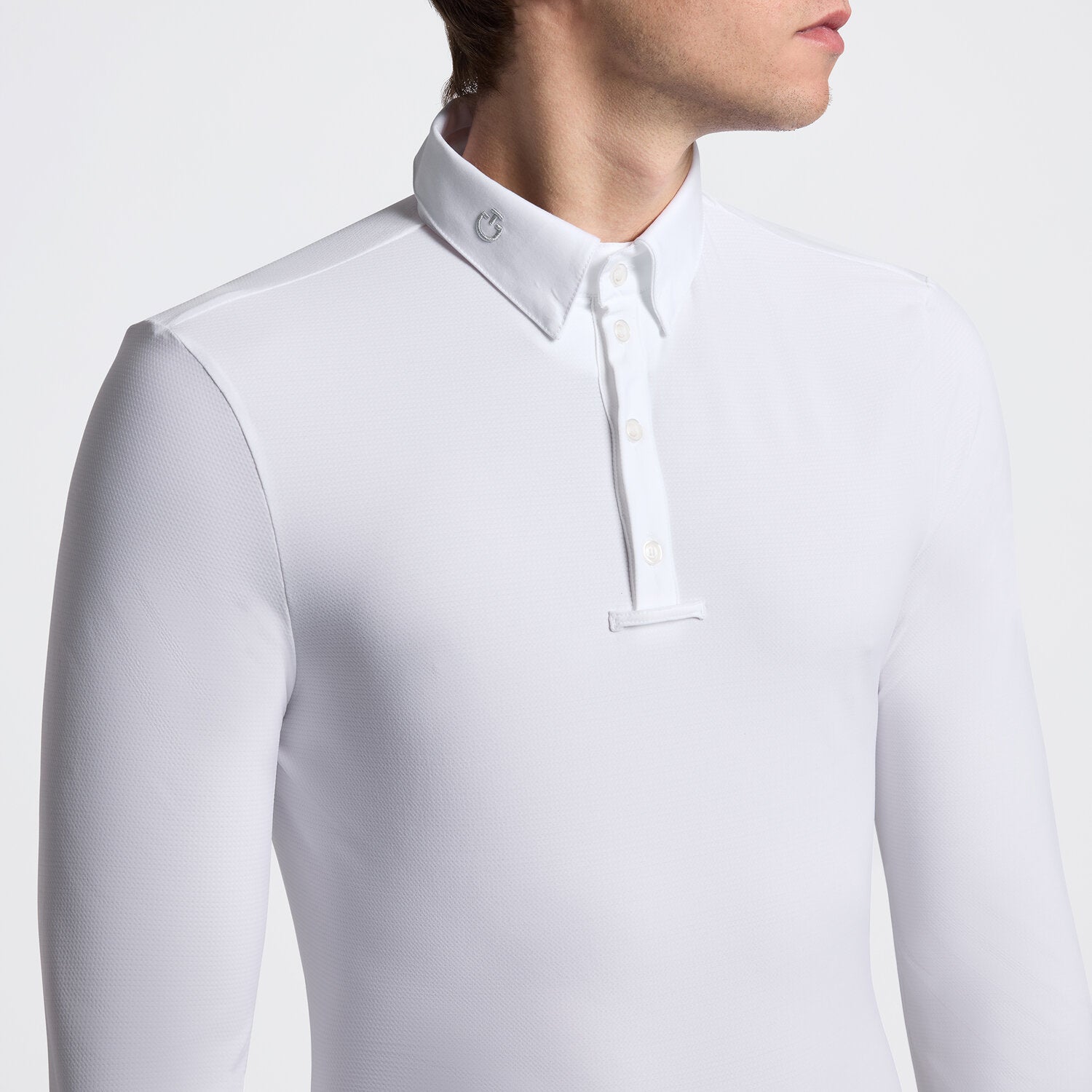 Cavalleria Toscana CAU257 MEN'S LONG SLEEVE COMPETITION SHIRT - Luxe EQ