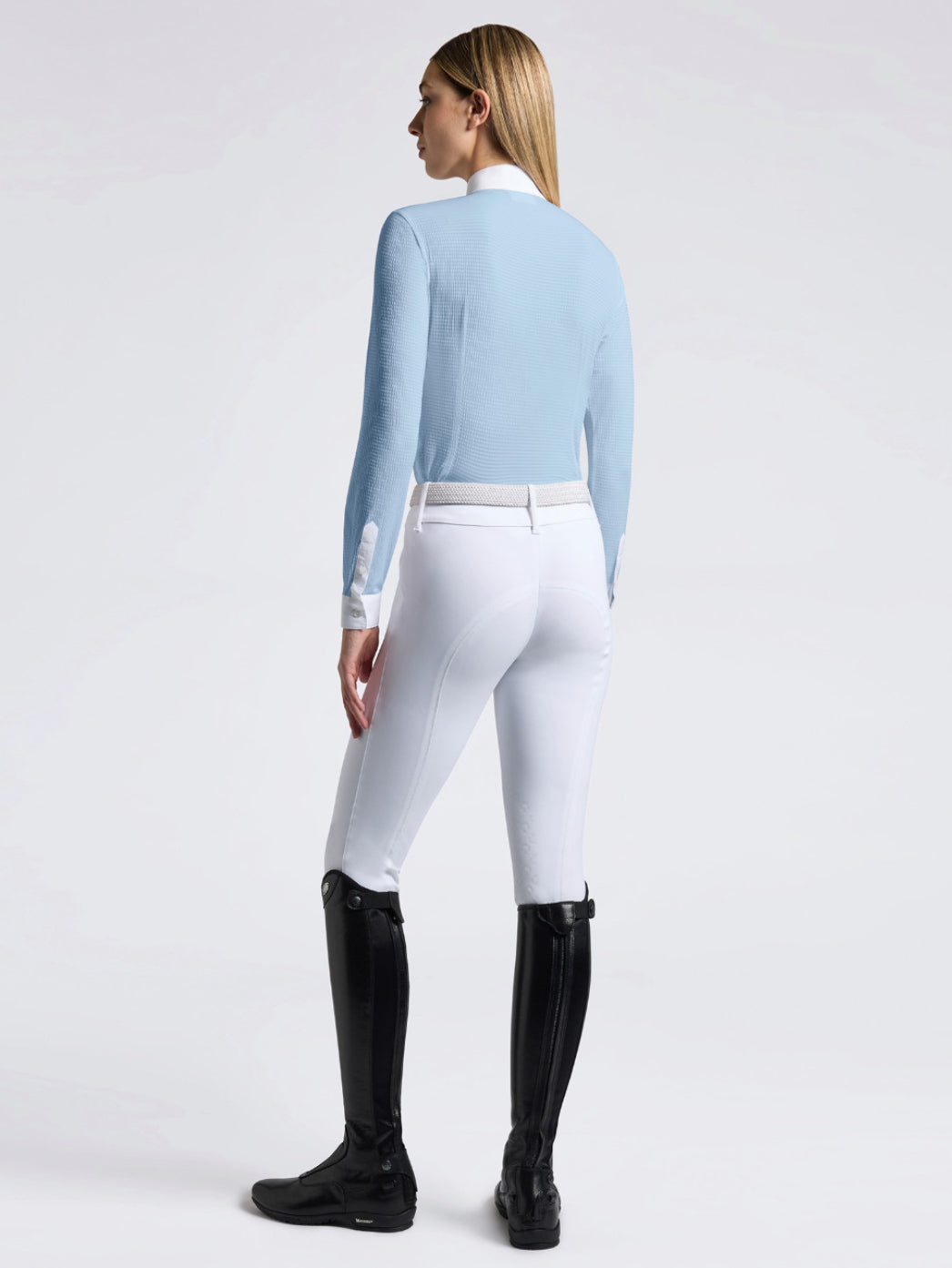 Cavalleria Toscana CAD273 Women's Pleated Bib Competition Shirt - Luxe EQ