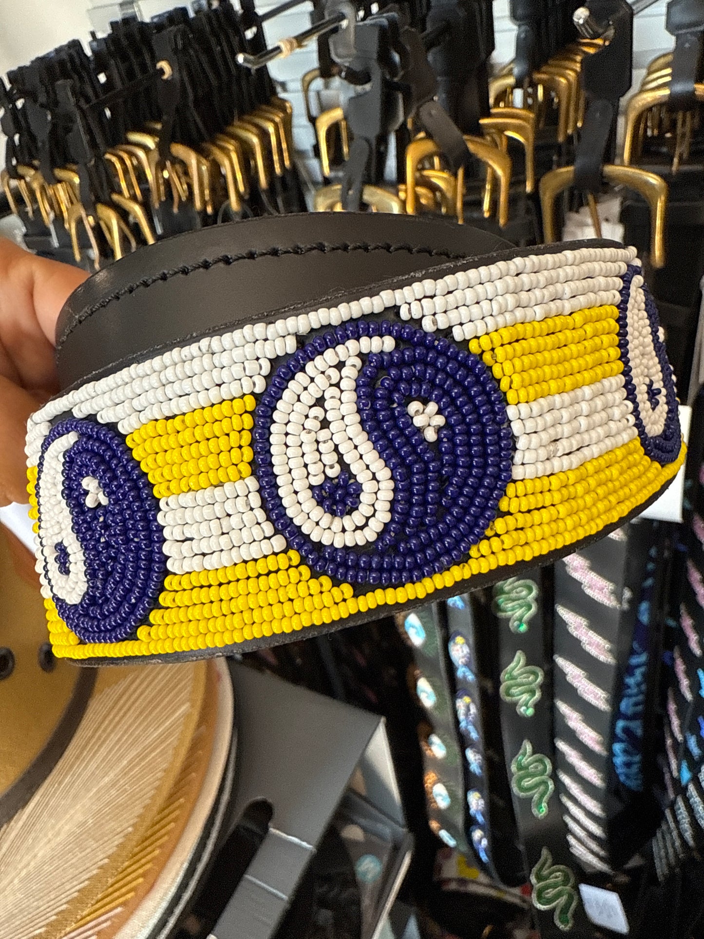 Zinj By Luxe EQ Size Small/Medium Beaded Belts A-M