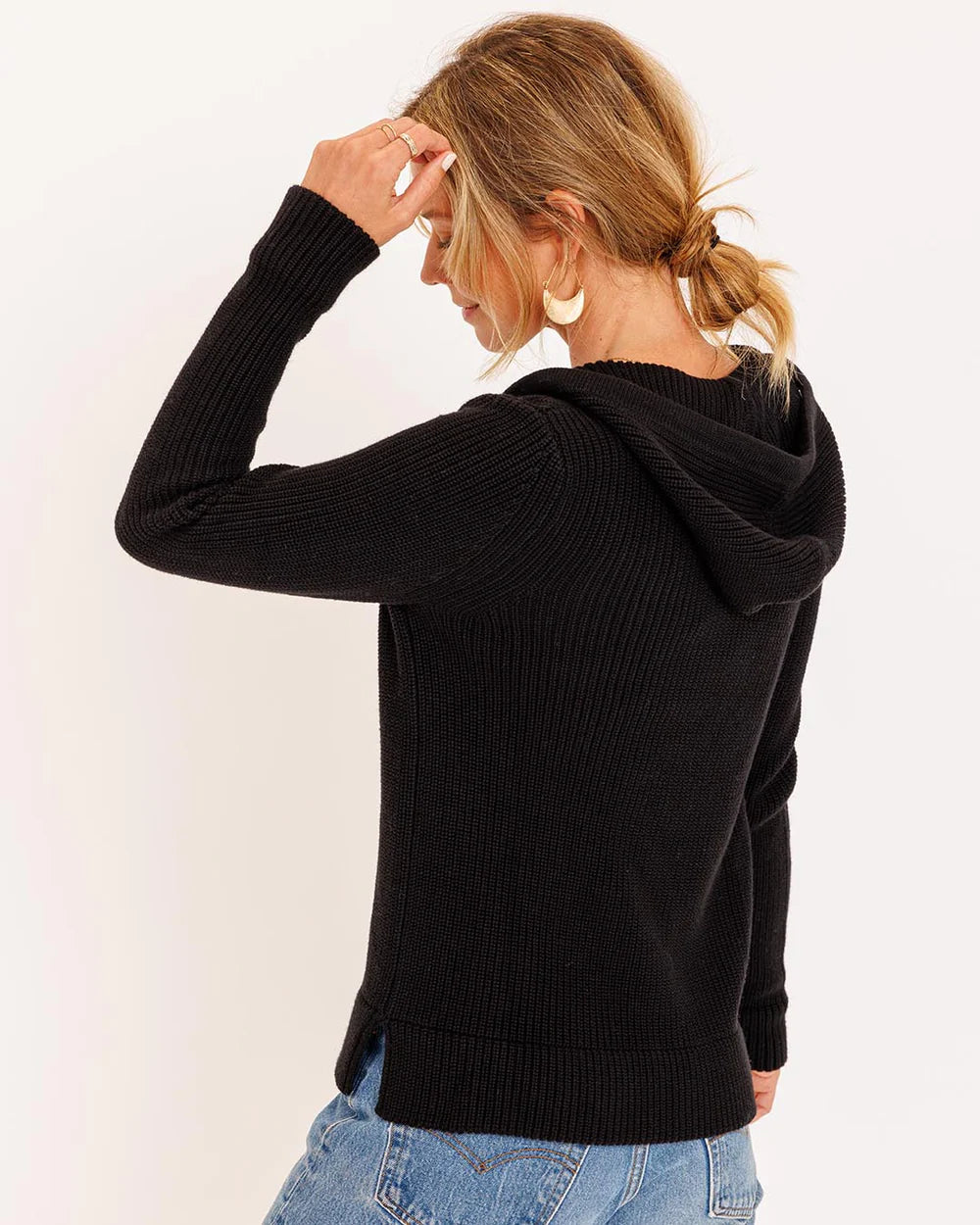 Pura Cashmere Cotton Fisherman Hoodie