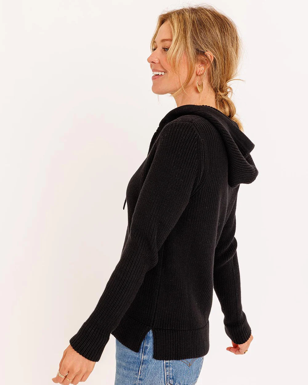 Pura Cashmere Cotton Fisherman Hoodie