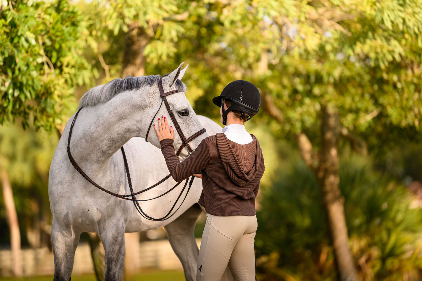 Euphoric Equestrian Cali Waffle Hoodie - Luxe EQ