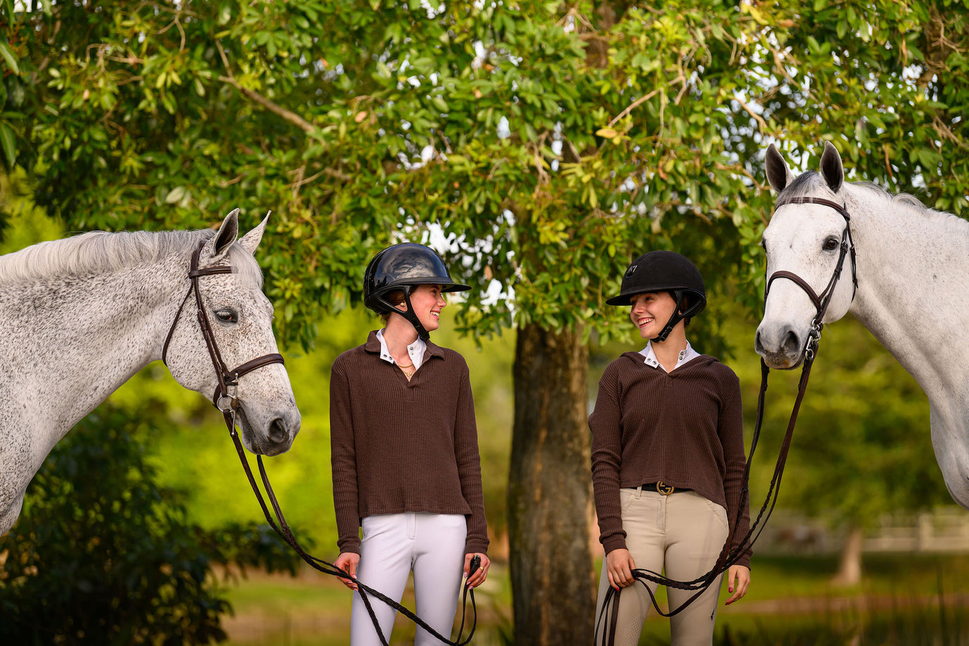Euphoric Equestrian Coco Waffle Polo - Luxe EQ