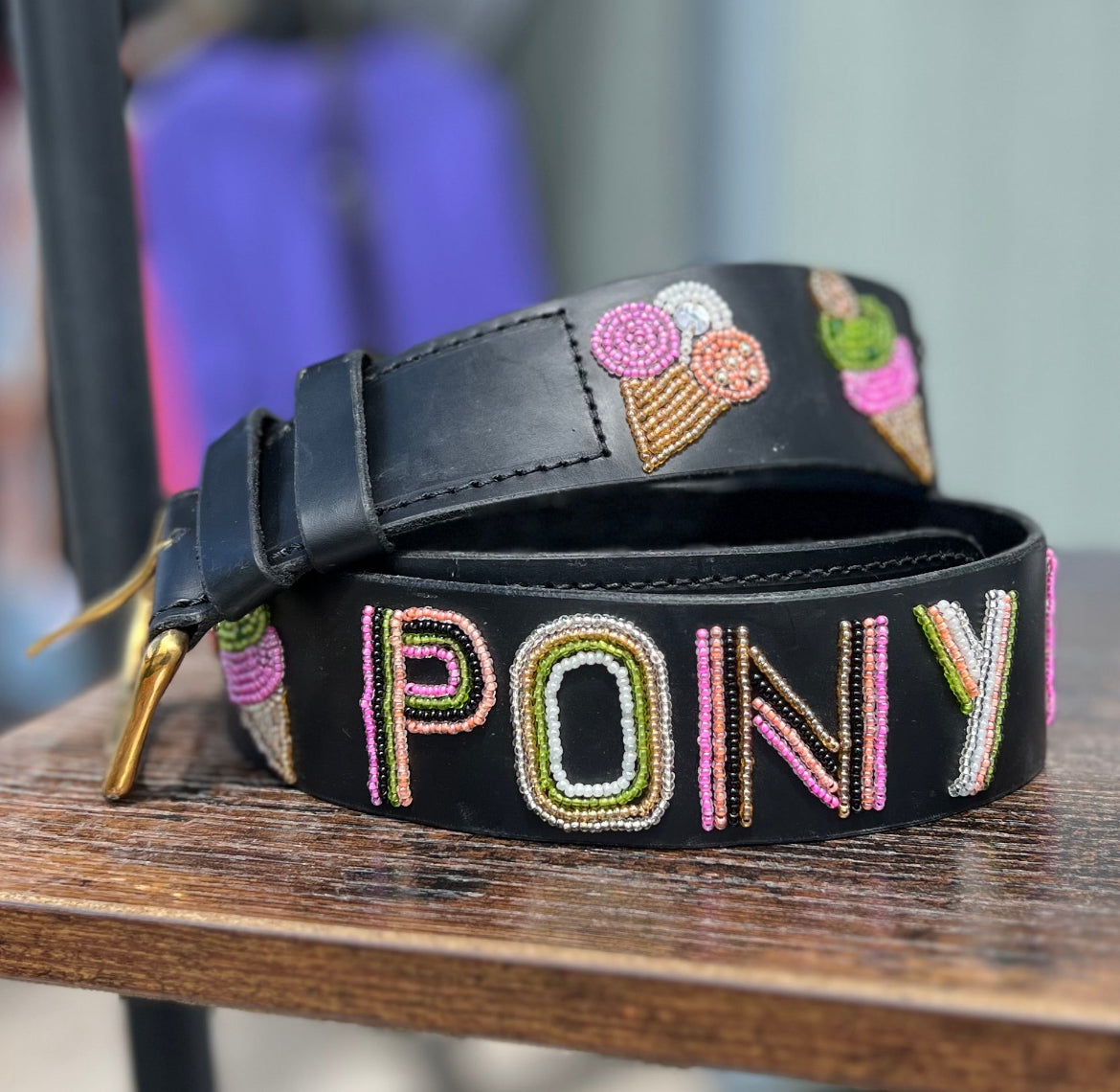 Zinj By Luxe EQ Size Small Beaded Belts A-M