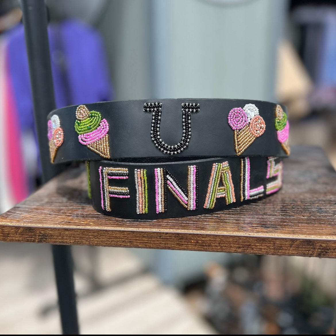 Zinj By Luxe EQ Size Small Beaded Belts A-M