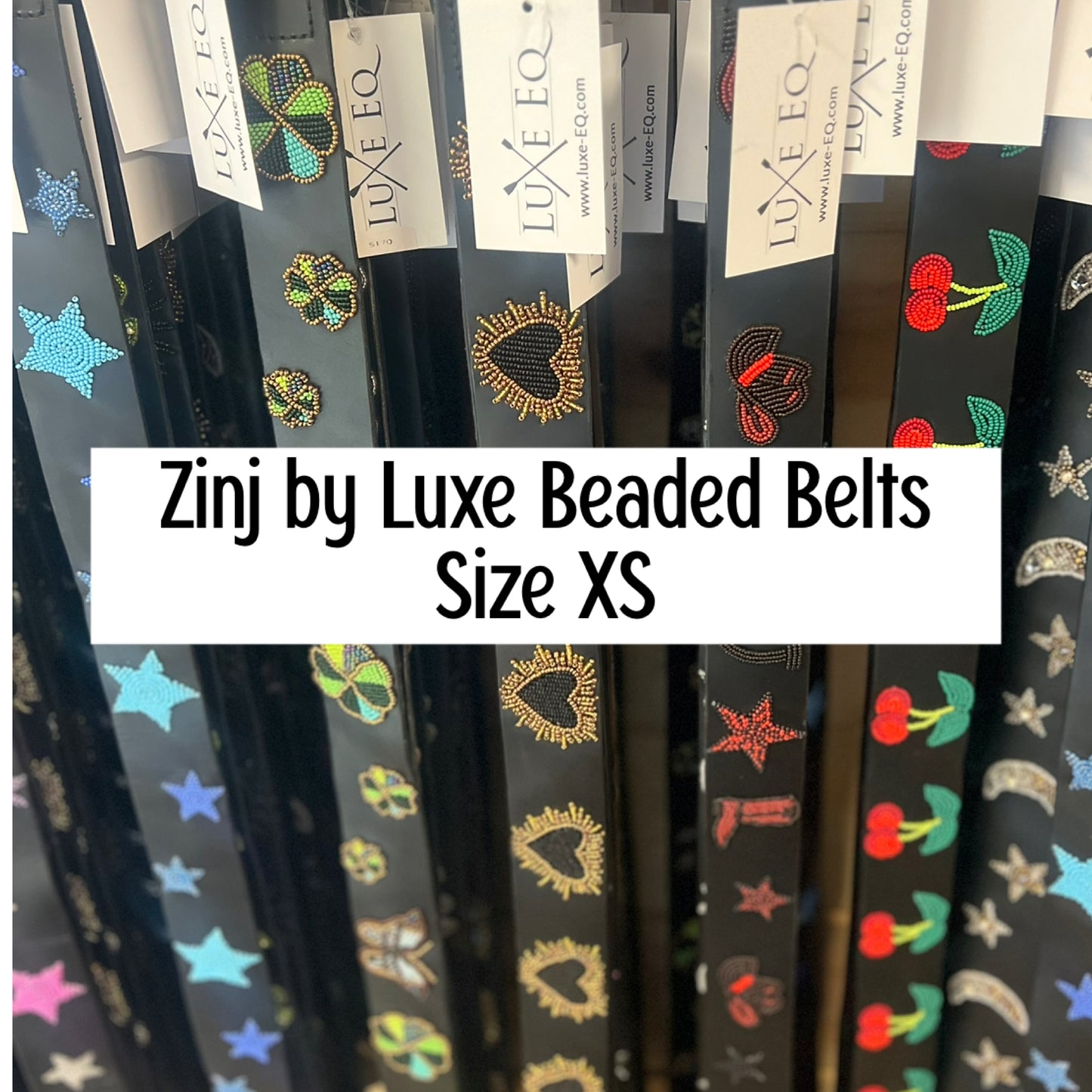 Zinj By Luxe EQ Size XS Beaded Belts A-M