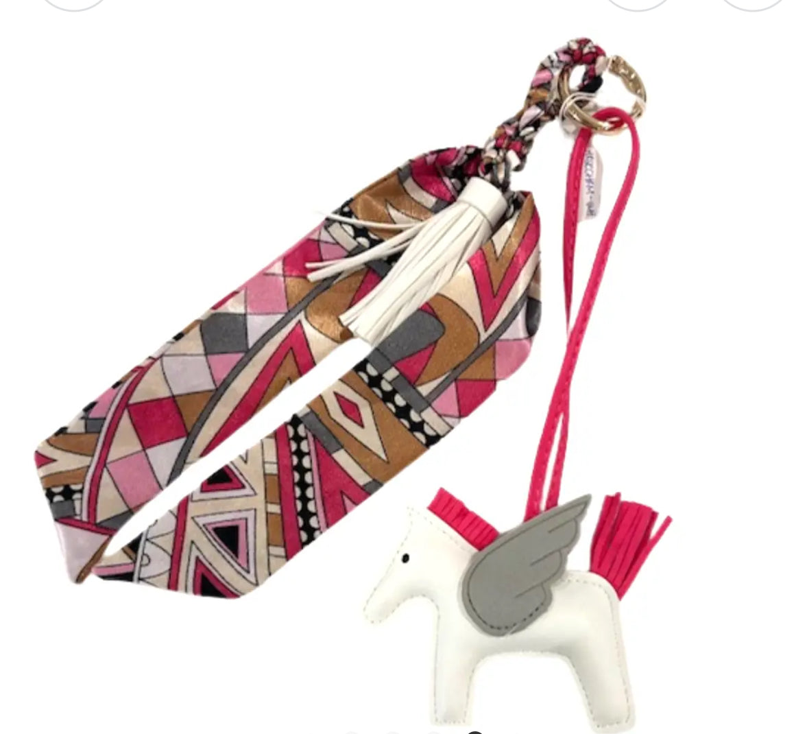 Luxe Leather Pegasus Horse Charm