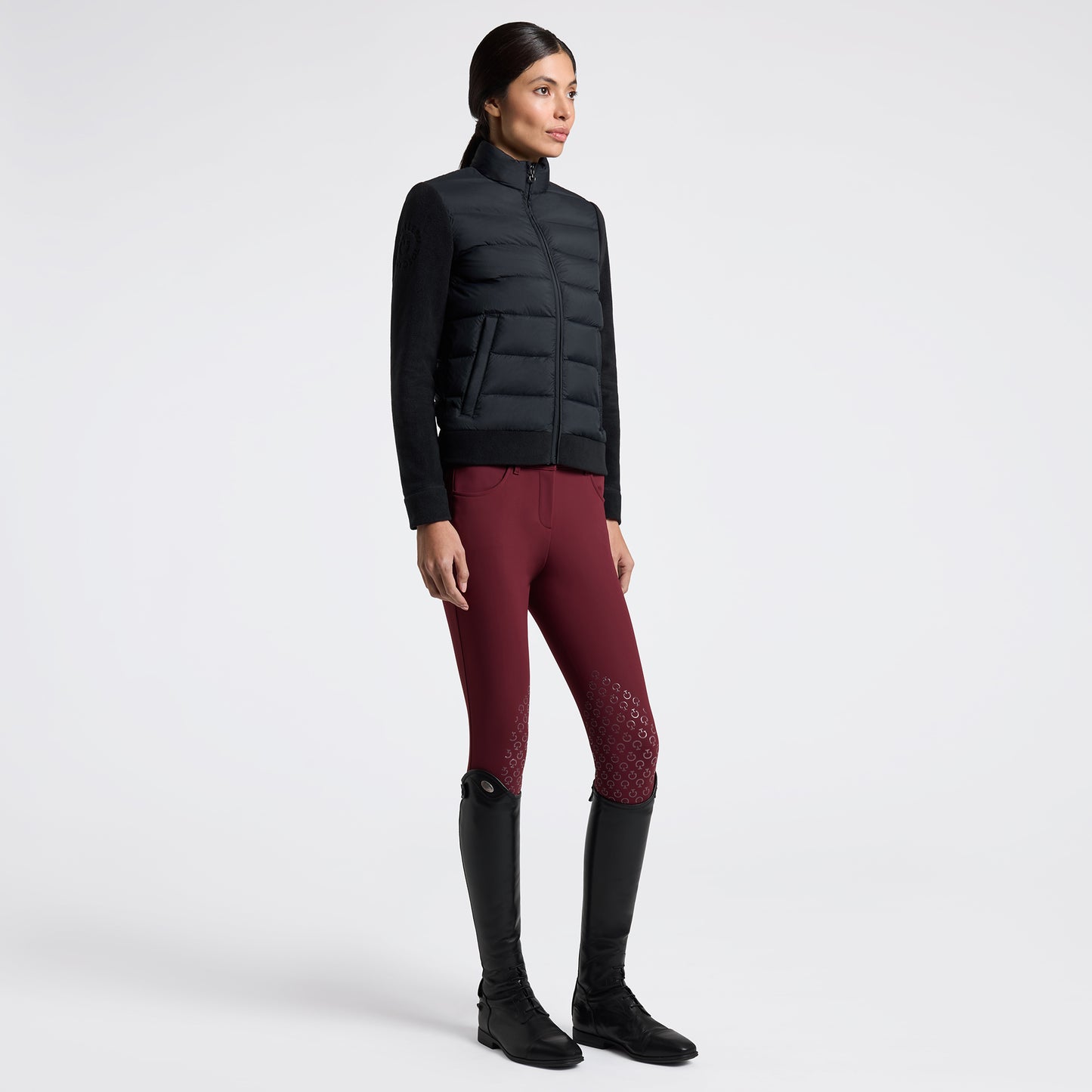 Cavalleria Toscana GID318 Hybrid Puffer/Tech Fleece Jacket