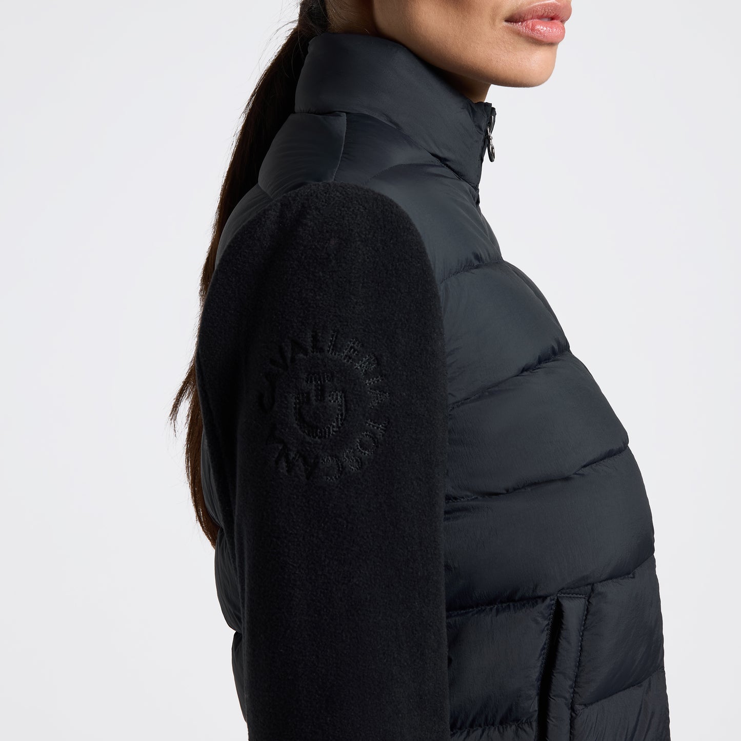 Cavalleria Toscana GID318 Hybrid Puffer/Tech Fleece Jacket