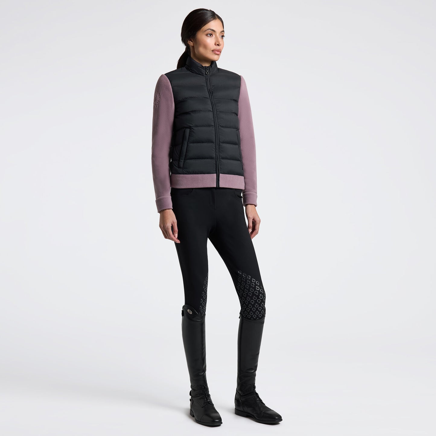 Cavalleria Toscana GID318 Hybrid Puffer/Tech Fleece Jacket