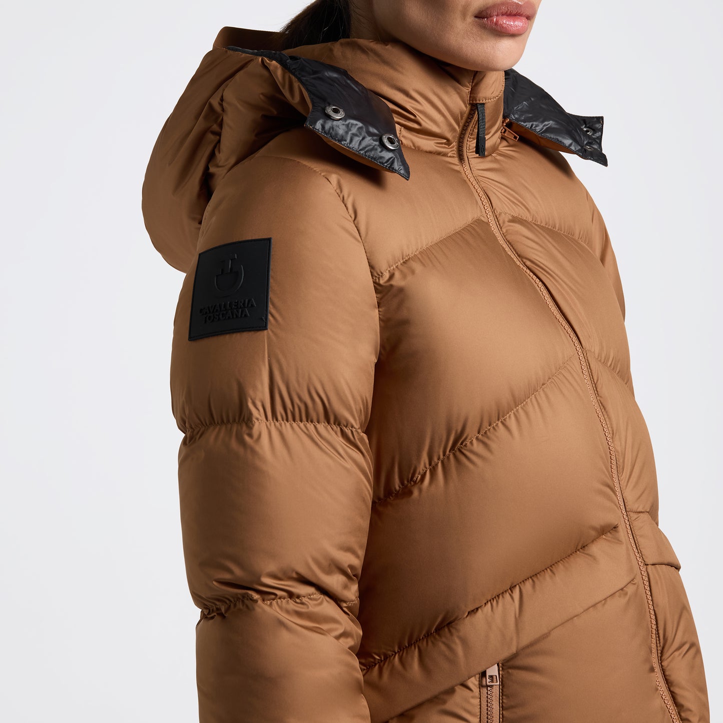 Cavalleria Toscana GID319 Ladies Hooded Down Padded Coat