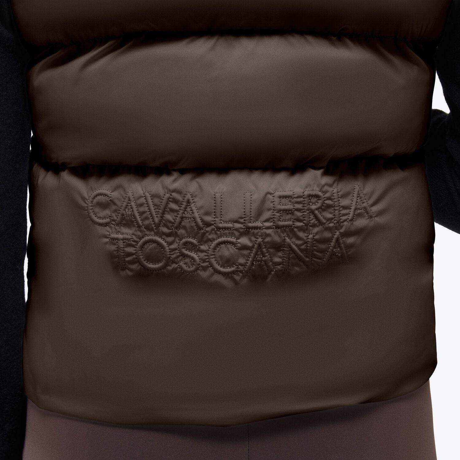 Cavalleria Toscana Nylon Puffer Vest w/ Back Embroidery