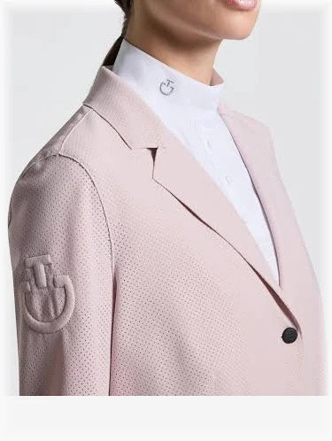 CAVALLERIA TOSCANA GGD048 JF115 Perforated WOMEN'S RAW CUT COMPETITION JACKET WITH BUTTONS