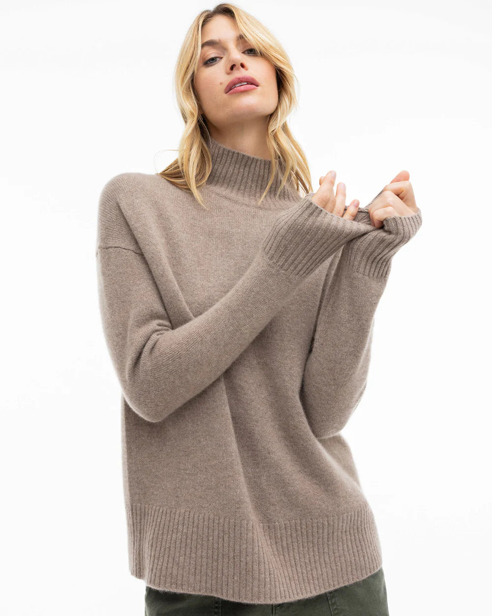 Pura Cashmere Oversized Cashmere Pullover