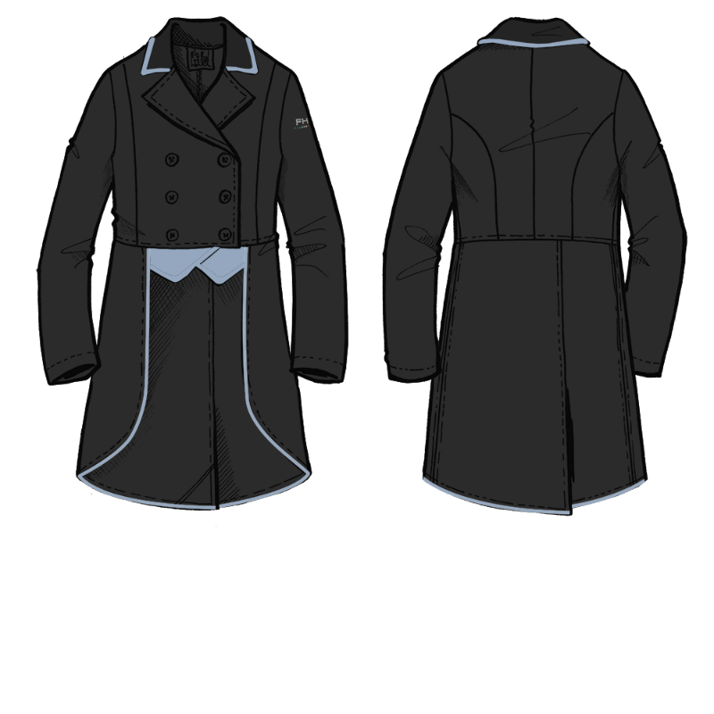 For Horses Lulu Junior Hunter Tailcoat Custom with Piping