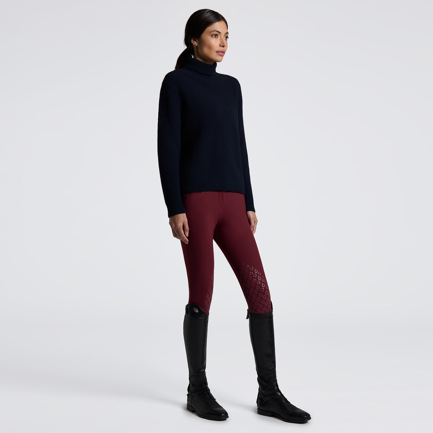 CAVALLERIA TOSCANA MAD154 WOMEN'S TURTLE NECK SWEATER IN PURE WOOL