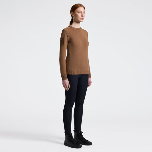 CAVALLERIA TOSCANA MAD155 WOMEN'S CREW NECK SWEATER IN PURE WOOL